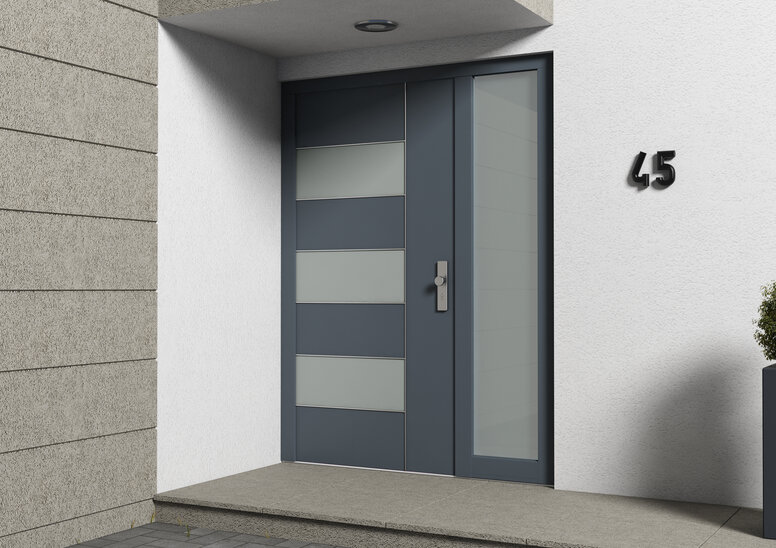 HEWI Hausnummer Haustür mit Hausnummer