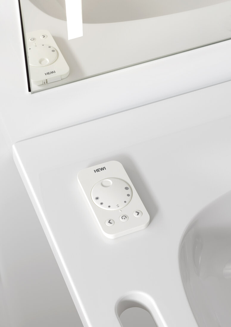 HEWI height-adjustable washbasin S50 Height-adjustable washbasin