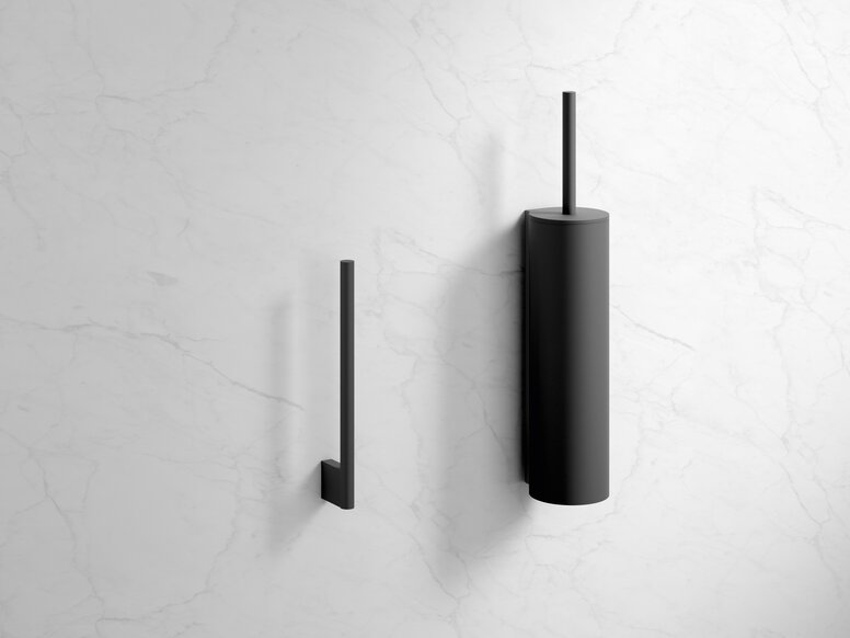 HEWI spare paper holder and brush set Spare paper holder and brush set in the colour black