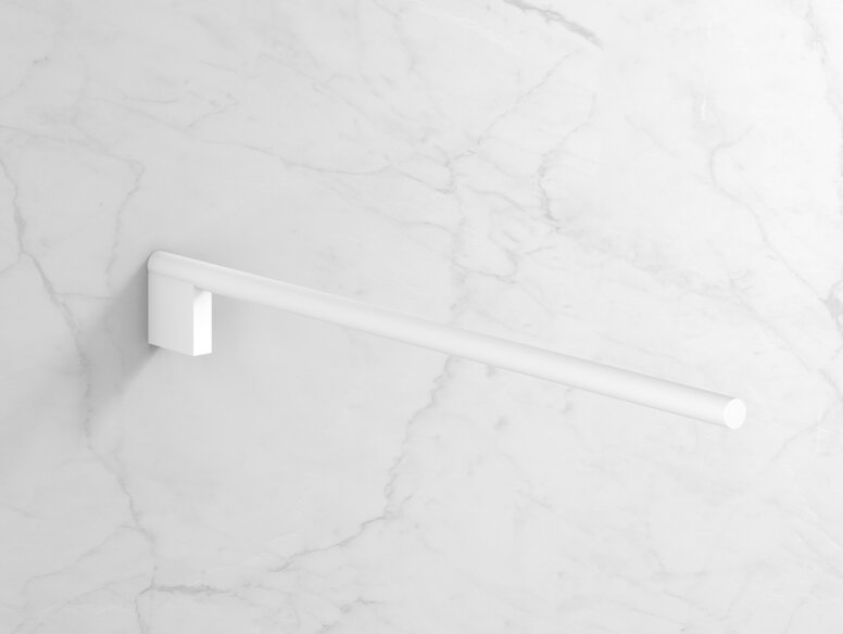 HEWI Towel rail white matt HEWI towel rail in the colour white matt made of stainless steel