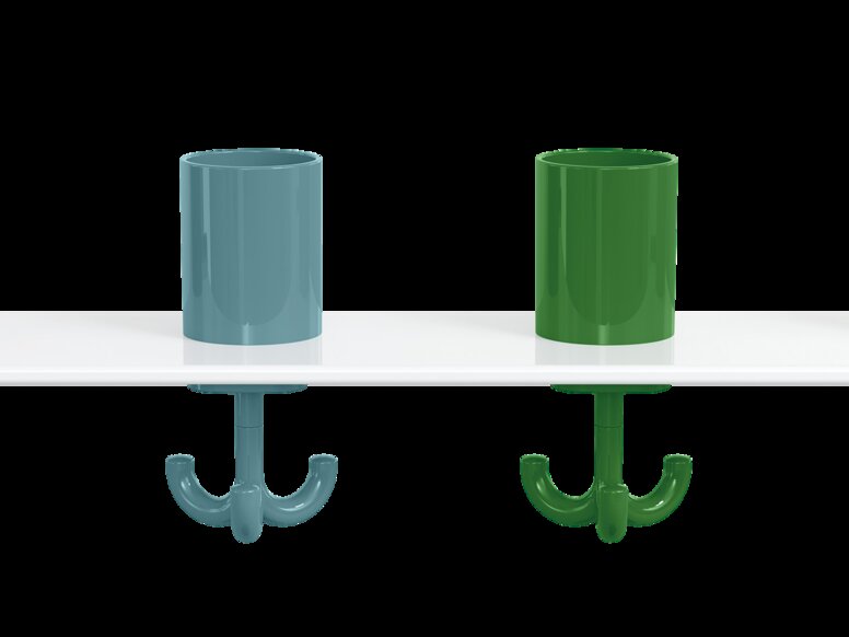 HEWI houder voor tandenpoetsbeker met haken Tandenborstel bekerrek met haak voor kinderen