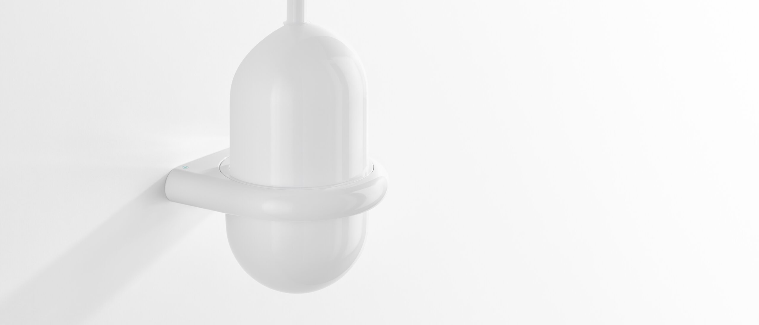 HEWI brush set white Brush set in the colour white made of polyamide