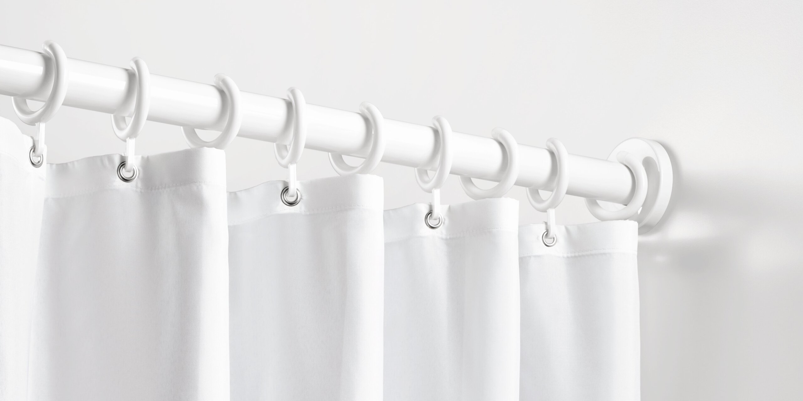 Shower curtain white Shower curtain in the colour white