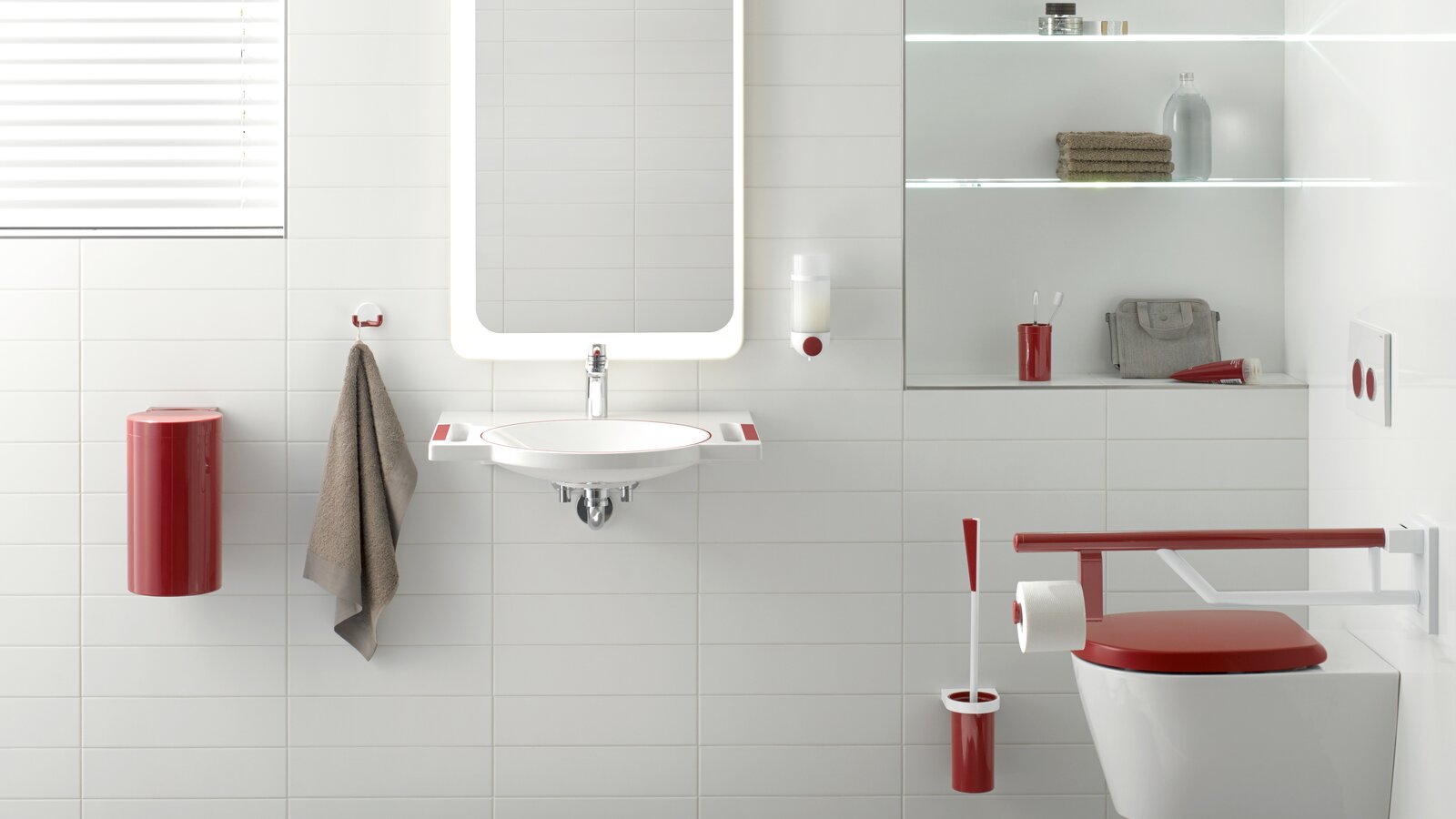 HEWI Demenzbadezimmer in System 800 Demenzbadezimmer System 800K