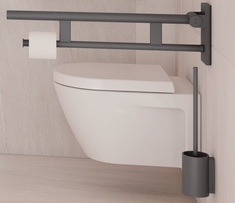 HEWI Badezimmer System 900 pulverbeschichtet dunkelgrau Badezimmer System 900 pulverbeschichtet dunkelgrau