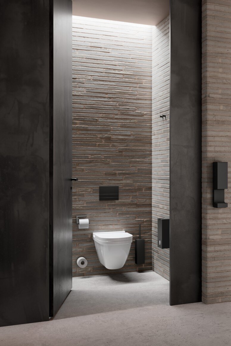 HEWI Referenz WC-Kabine in einem öffentlichen Gebäude