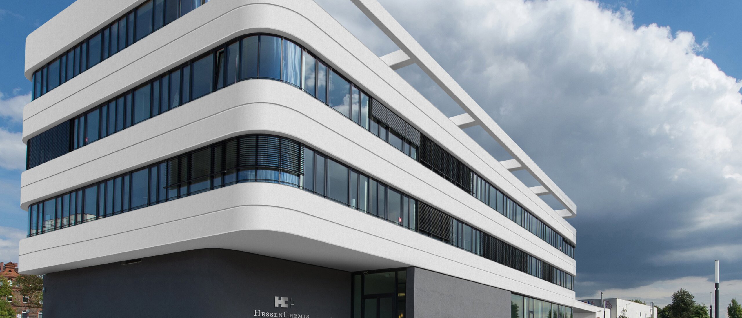 HessenChemie Campus in Wiesbaden HessenChemie Campus in Wiesbaden from the outside