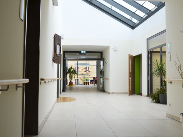 Juliusspital Hospice in Würzburg Corridor with handrails